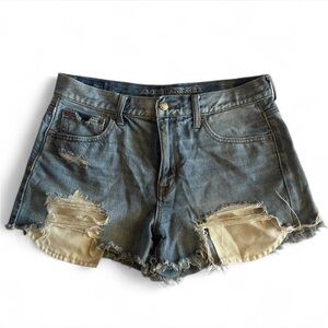 American Eagle Outfitters Ripped Blue Jean Shorts
